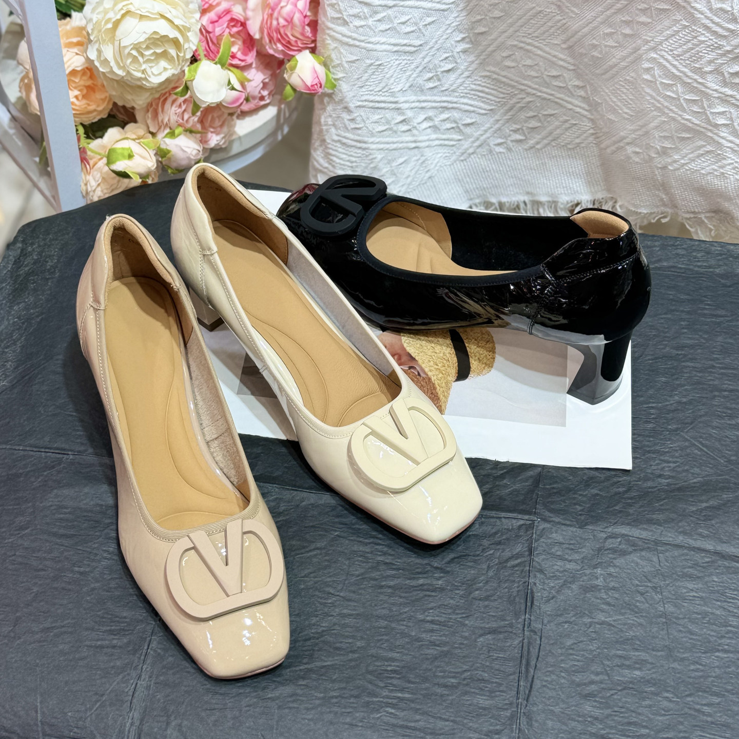 时尚~巨好穿~真皮方头粗跟浅口单鞋软底好穿不累脚通勤气质高跟鞋,女鞋,浅口单鞋,淘宝优惠券,粉丝福利购,淘宝优惠卷