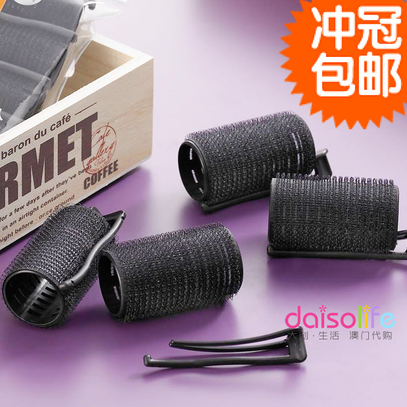包邮 DAISO日本大创 不伤发紧贴式卷发器/自粘发卷 梨花头造型
