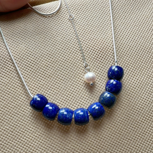 青金石珍珠默认瑕疵不退换满25包邮