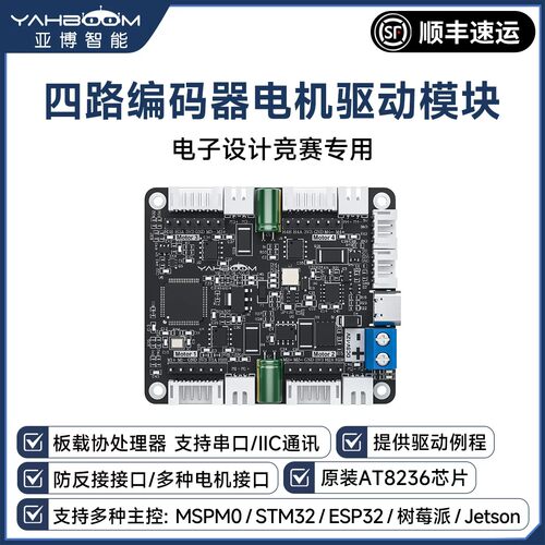 四路编码器电机驱动模块电赛专用