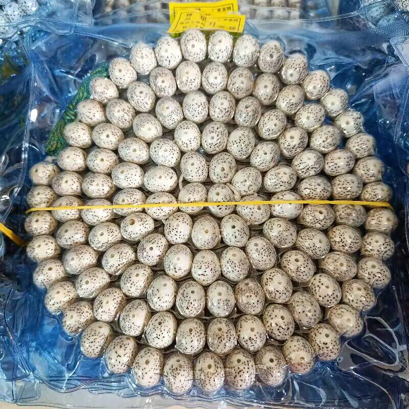 星月菩提108颗正月项链手串手链佛珠 高密顺白菩提14MM大籽