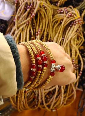 星月菩提108颗项链 佛珠念珠手串手链 迷你小星月菩提配饰女款