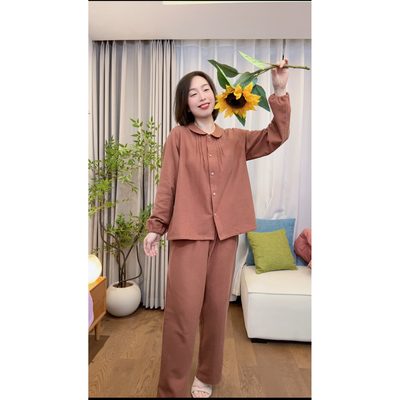 『沐秋』全棉磨毛秋冬保暖家居服睡衣长袖长裤套装MY0225