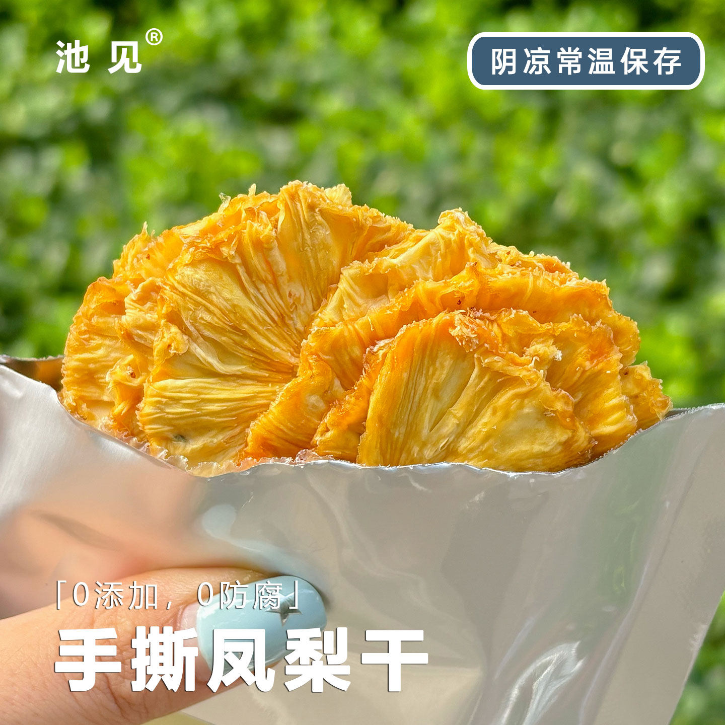 池见 凤梨干无添加新鲜水果干果脯蜜饯菠萝干休闲零食小吃0脂轻卡