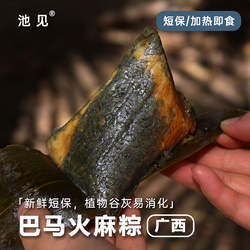 池见 广西肉粽鲜肉大粽子巴马火麻粽灰粽子板栗绿豆灰水糯米碱水