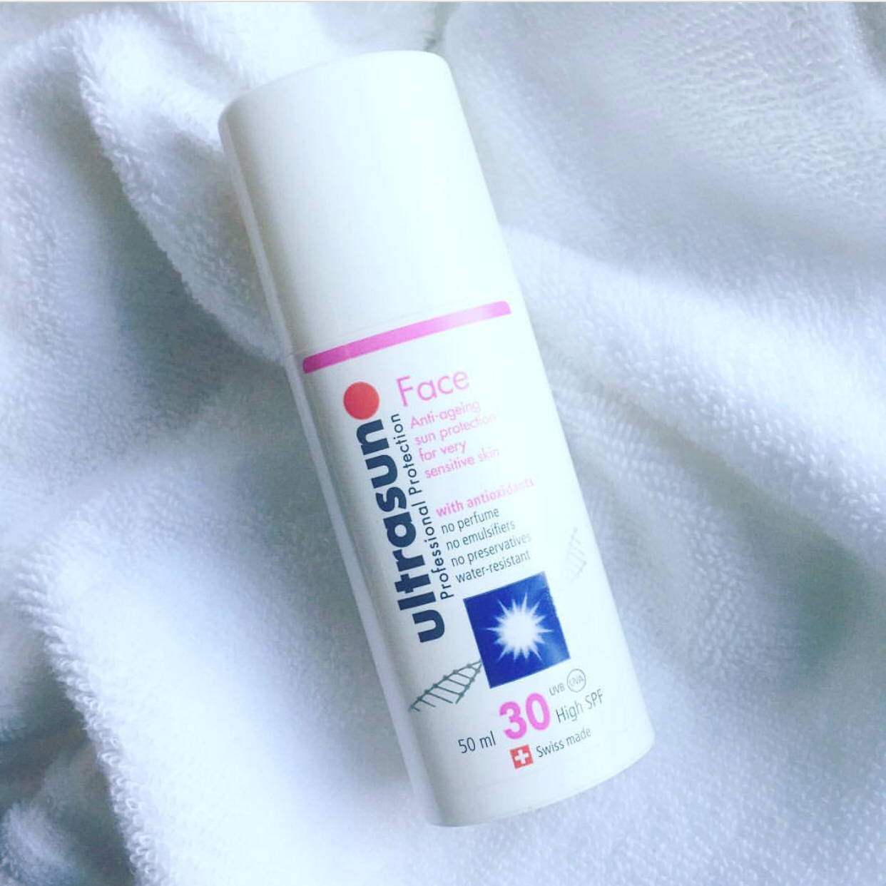 Ultrasun优佳脸部防晒霜SPF30面部隔离防水晒黑女男士学生瑞士u佳