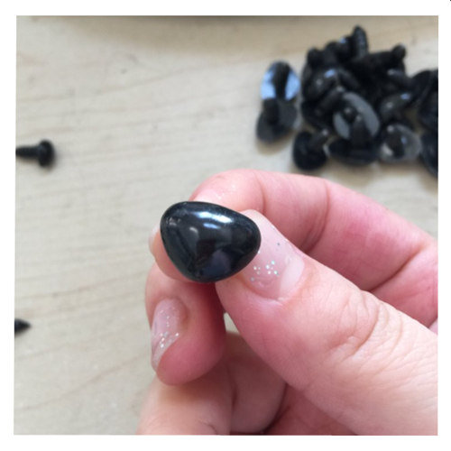 儿童玩偶玩具大力菊动物狗熊眼睛三角鼻子羊毛戳粘土diy手工配件