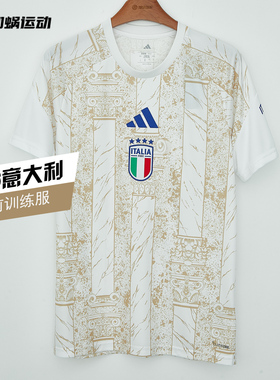 SFS阿迪达斯2026意大利国家队赛前热身训练服短袖足球服JY5633