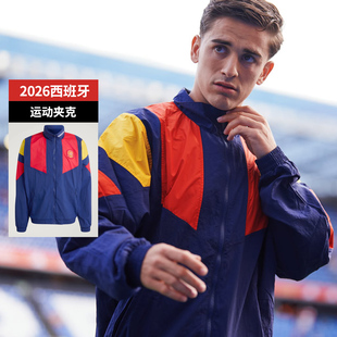 SFS阿迪达斯2026世界杯西班牙足球休闲文化运动夹克外套男 KG2575