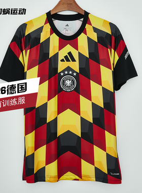 SFS阿迪达斯2026世界杯德国短袖训练服足球训练透气足球服JZ4577