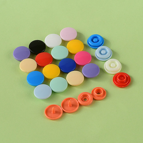 树脂四合扣KAM彩色质感