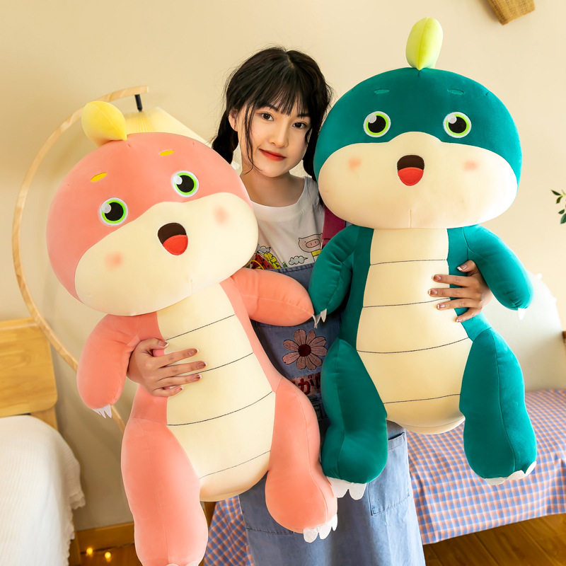 新品可爱小恐龙公仔毛绒玩具霸王龙玩偶萌萌的恐龙公仔抱枕布娃娃