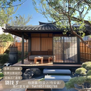 茶亭别墅木屋凉亭定制 凉亭中式 户外庭院日式 茶室古建凉亭禅意日式