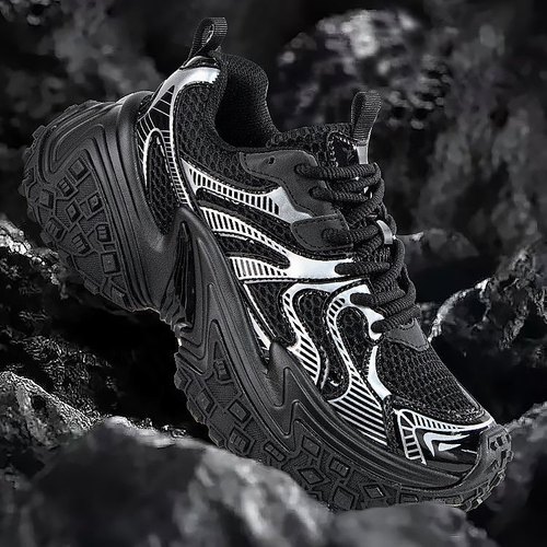 品质为王潮奢老爹鞋男女同款大菠萝轮胎底增高网面透气运动休闲鞋