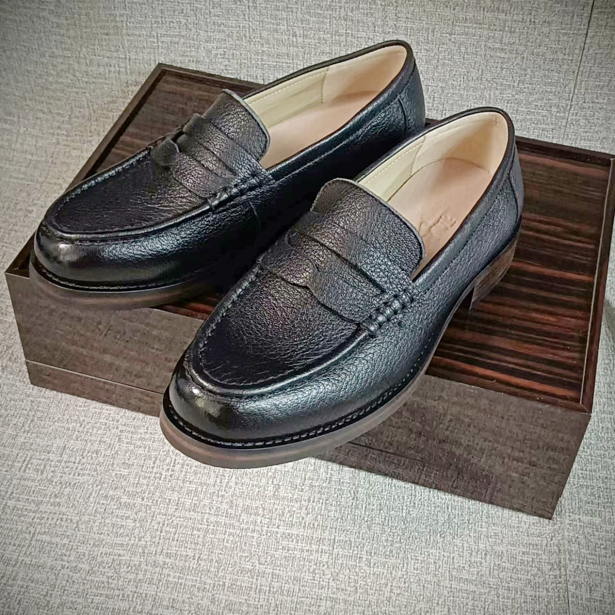 固特异手工鹿皮豆豆鞋真皮透气舒适一脚蹬乐福鞋高端皮底商务男鞋,流行男鞋,乐福鞋（豆豆鞋）,淘宝优惠券,粉丝福利购,淘宝优惠卷