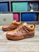 休闲工装 新款 运动鞋 男鞋 重水洗马皮联名AJ复古板鞋 固特异手工男士