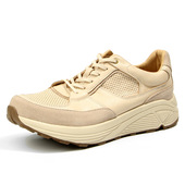 真皮休闲运动厚底增高老爹鞋 原色植鞣革拼反绒牛皮复古阿甘鞋 男士