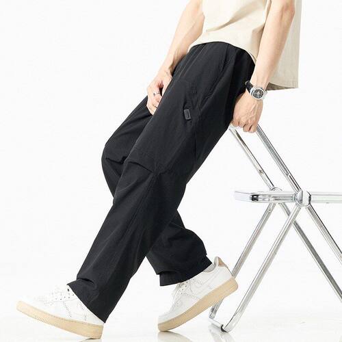 1202 加长休闲速干运动裤 宽松直筒高个子中高腰弹力 # 110-115CM