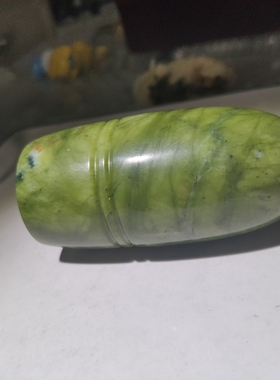 岫玉拔火罐刮痧花盘刮痧鱼大圆盘定制