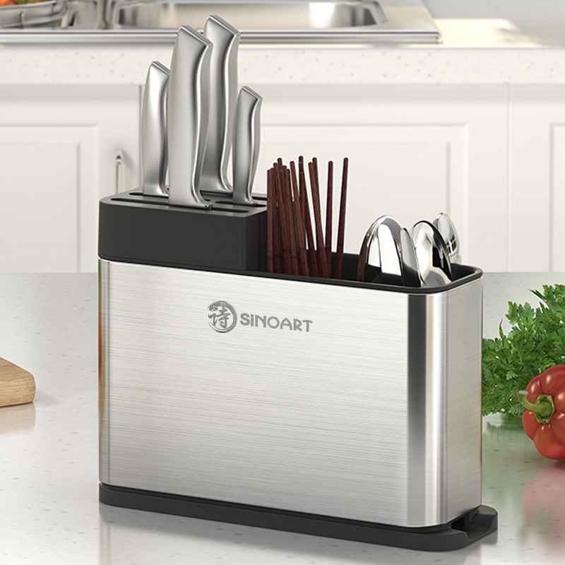 日用百货筷子架沥水架诗诺雅刀架餐具筒不锈钢收纳厨房置物架A怎么样,好用不?