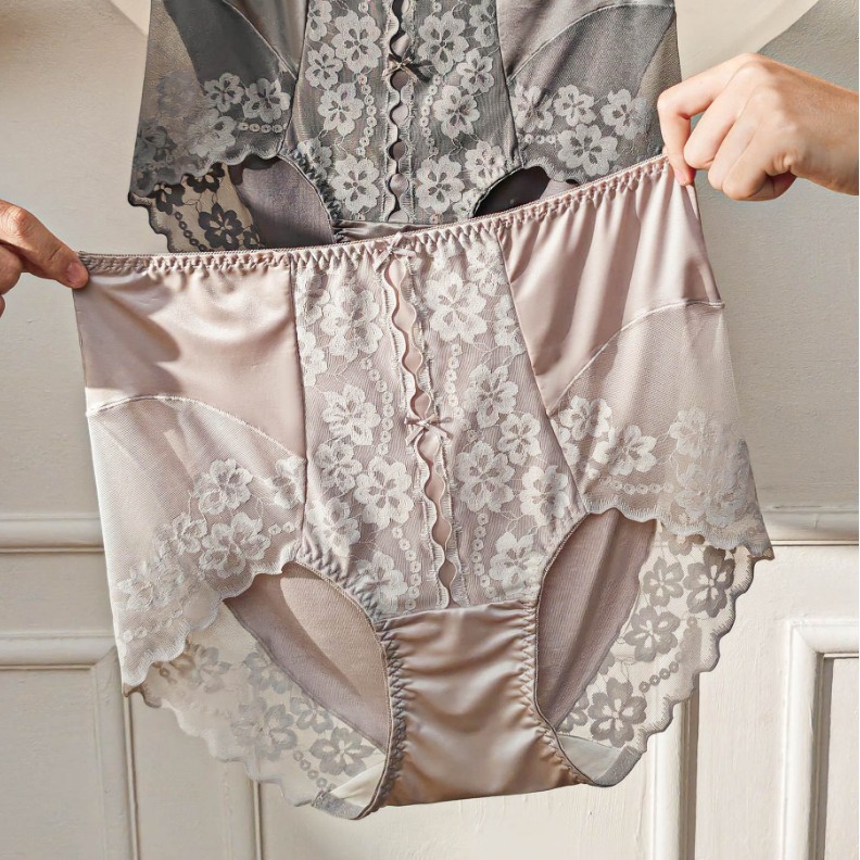 斤缎面莫代尔性感蕾丝女士三角裤
