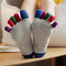 透气吸汗分脚趾秋冬季 男女情侣短袜堆堆袜分指袜 棉五趾袜子