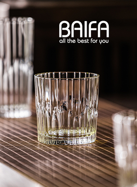 家用单层透明玻璃口杯啤酒杯酒杯威士忌耐热杯子水杯饮料杯茶杯