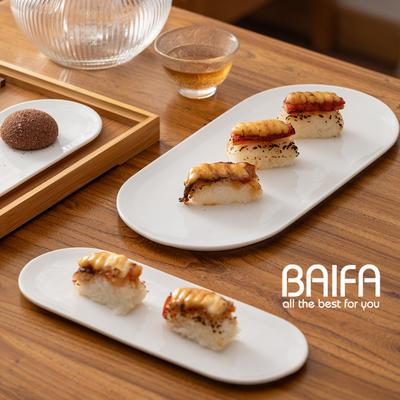 陶瓷餐具甜品盘创意椭圆糕点盘