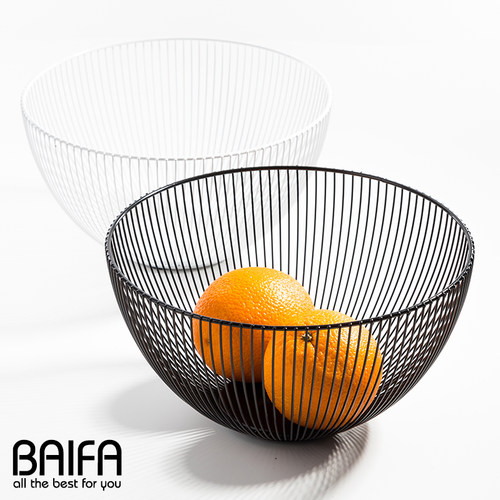 家用客厅水果篮北欧铁艺洗水果