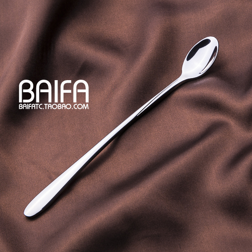 家用不锈钢咖啡吧勺勺子圆勺