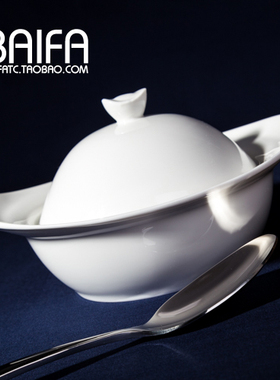 创意纯白色陶瓷隔水炖盅 甜品蒸蛋燕窝汤盅鱼翅盅 微波炉烤箱可用