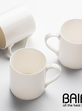 创意北欧简约ins白色大容量马克杯陶瓷杯水杯早餐牛奶杯 logo定制