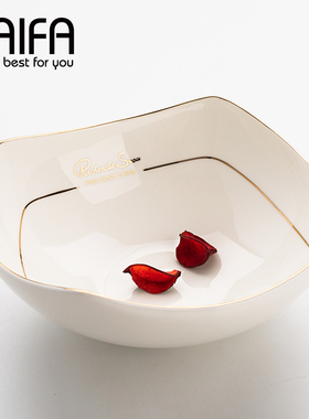 碗欧式碗碟创意北欧骨瓷家用汤碗面碗餐具套装大号大碗陶瓷沙拉碗