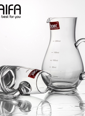 创意家用无铅玻璃酒杯带刻度白酒分酒器醒酒器中式白酒杯酒具套装