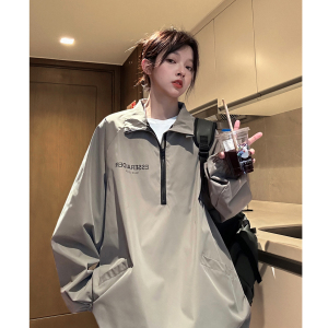 中性风 冲锋衣骑行服半开领立领夹克户外机能风外套男女 H872 P78图片