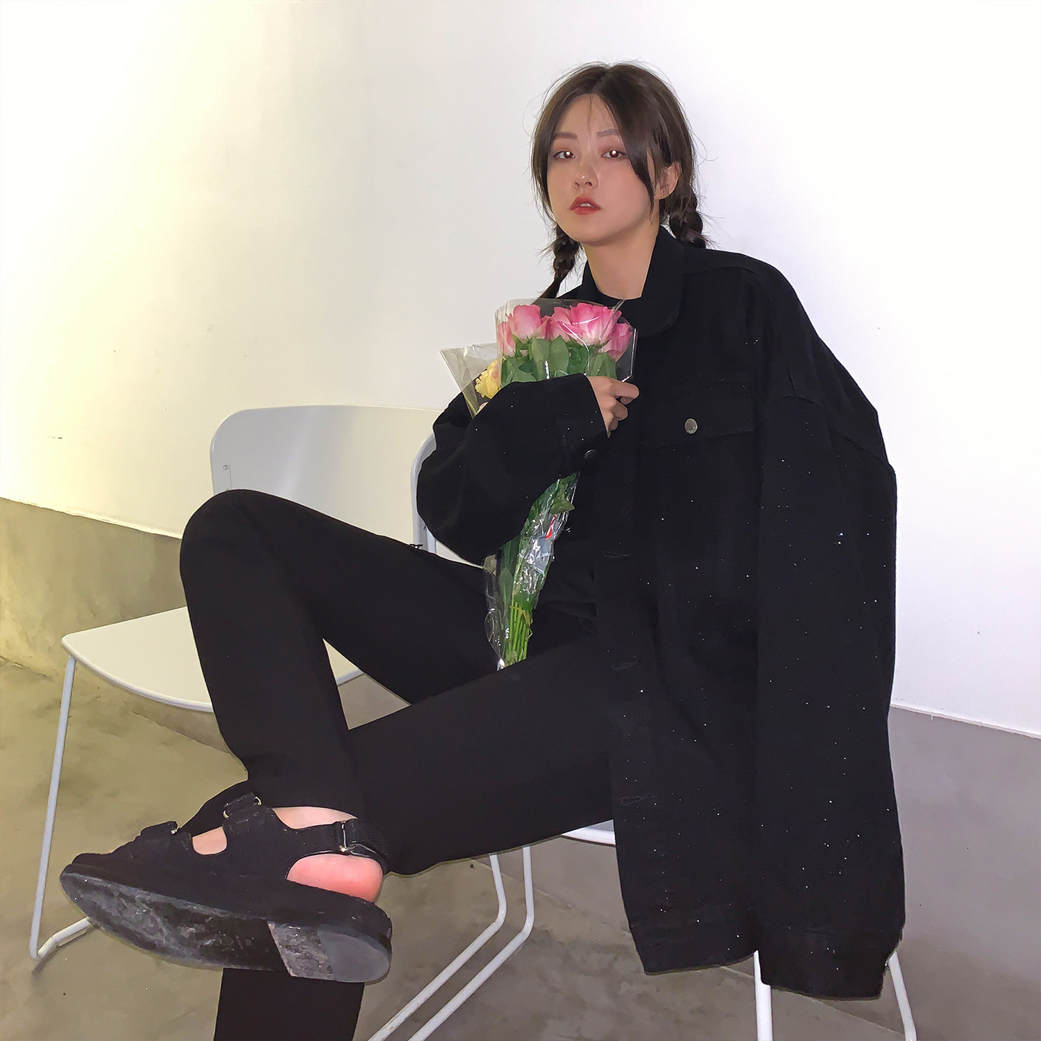 2021秋装新款满天星反光中性夹克外套男H677P88控108女类,女装短外套,电商A341