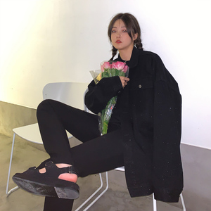2021秋装新款 满天星反光中性夹克外套男 H677 P88 控108 女类图片