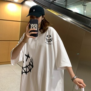 2023夏裝新款 小惡魔印花情侶短袖夏裝學(xué)生班服 H606 P35 女類圖片