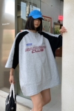 中性潮插肩袖撞色赛车服情侣短袖T恤印花上衣男H834P38，男装T恤，电商A341