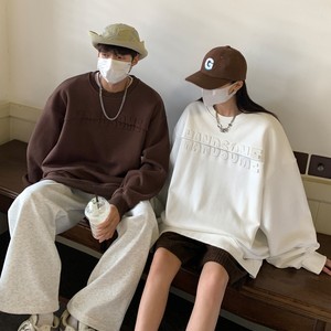 情侣装秋装 钢印情侣卫衣假两件外套宽松上衣H759 P65 女图片