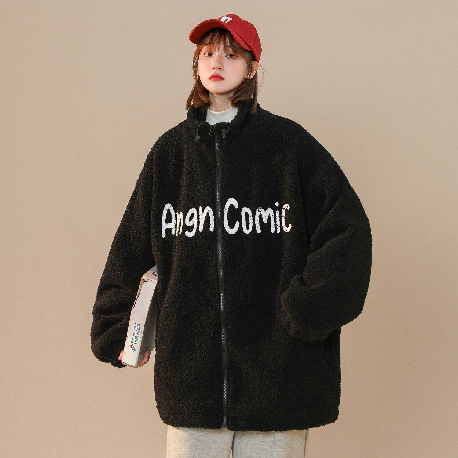 中性风新品潮卡通动漫加厚羊羔毛情侣棉衣H685P118女类,女装棉衣/棉服,电商A341