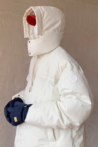 冬装情侣装 美式潮牌加厚情侣连帽羽绒棉服外套面包服男H910 P138图片
