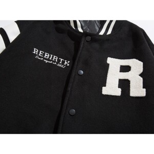 主推 秋装 pu皮拼接毛巾绣棒球服夹克外套潮 H686 P118男图片