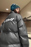 中性风冬装美式印花机车皮棉服PU情侣棉衣面包服外套男女H909P128，男装棉衣，电商A341