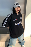 23中性高街赛车服织带情侣印花短袖T恤衫宽松运动服男女H829P38，男装T恤，电商A341