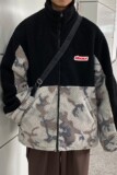 冬装新品羊羔毛拼接情侣棉服ins外套宽松H593P118女类，女装棉衣/棉服，电商A341