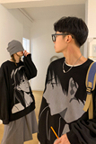 主推21情侣装新品潮卡通动漫圆领套头情侣卫衣H651P38男类，男装卫衣，电商A341