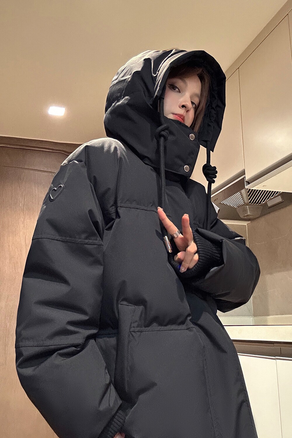 主推中性冬装美式加厚情侣连帽羽绒棉服外套面包服男女H910P138,男装棉衣,电商A341