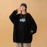 中性風(fēng)21字母印花情侶衛(wèi)衣女寬松百搭上衣外套H648P38女類(lèi)，女裝衛(wèi)衣/絨衫，電商A341