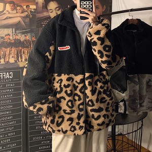 冬装新品 羊羔毛棉衣拼接情侣加厚棉服ins外套宽松 H593 P118男类图片
